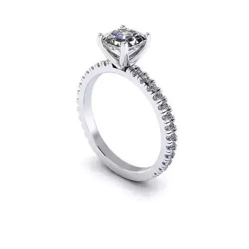 Wedding Ring VV2 Pav Set