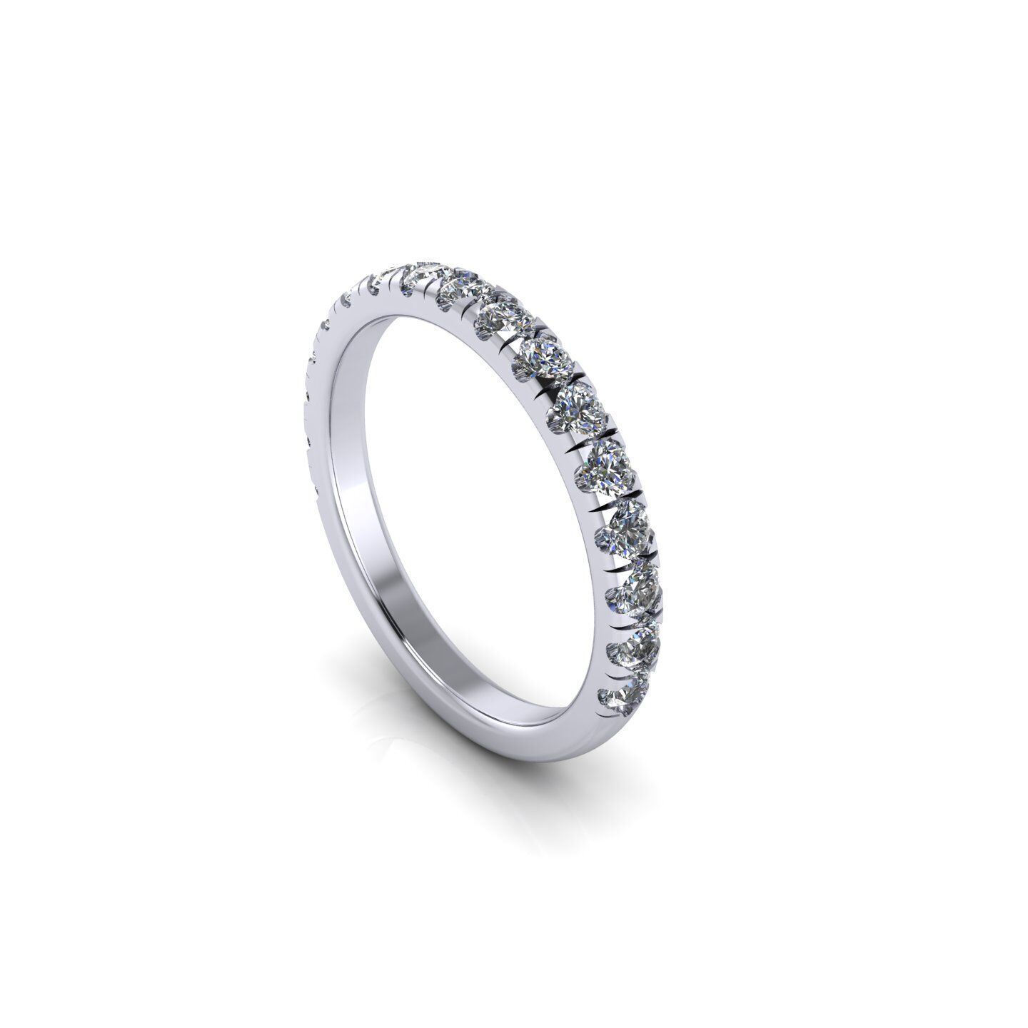 Pear Engagement Ring 3D print model_4