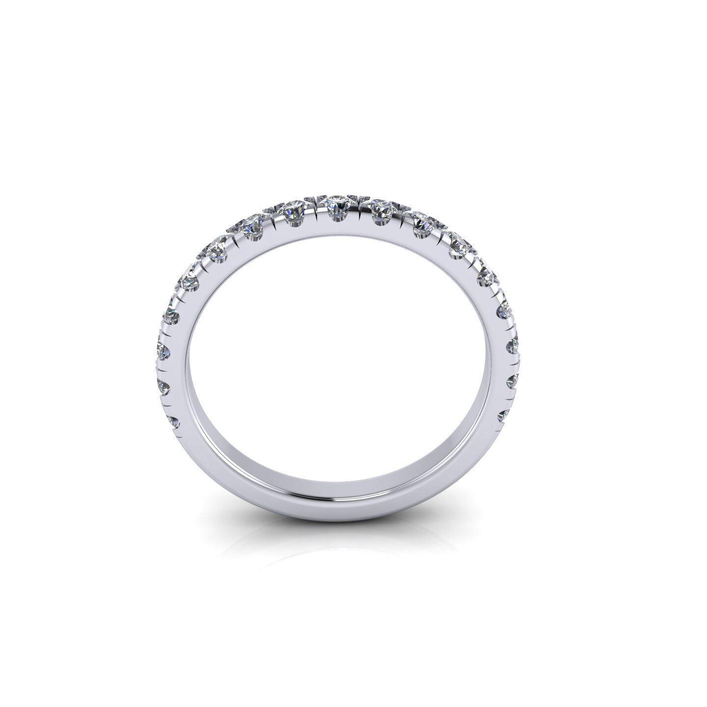 Pear Engagement Ring 3D print model_5