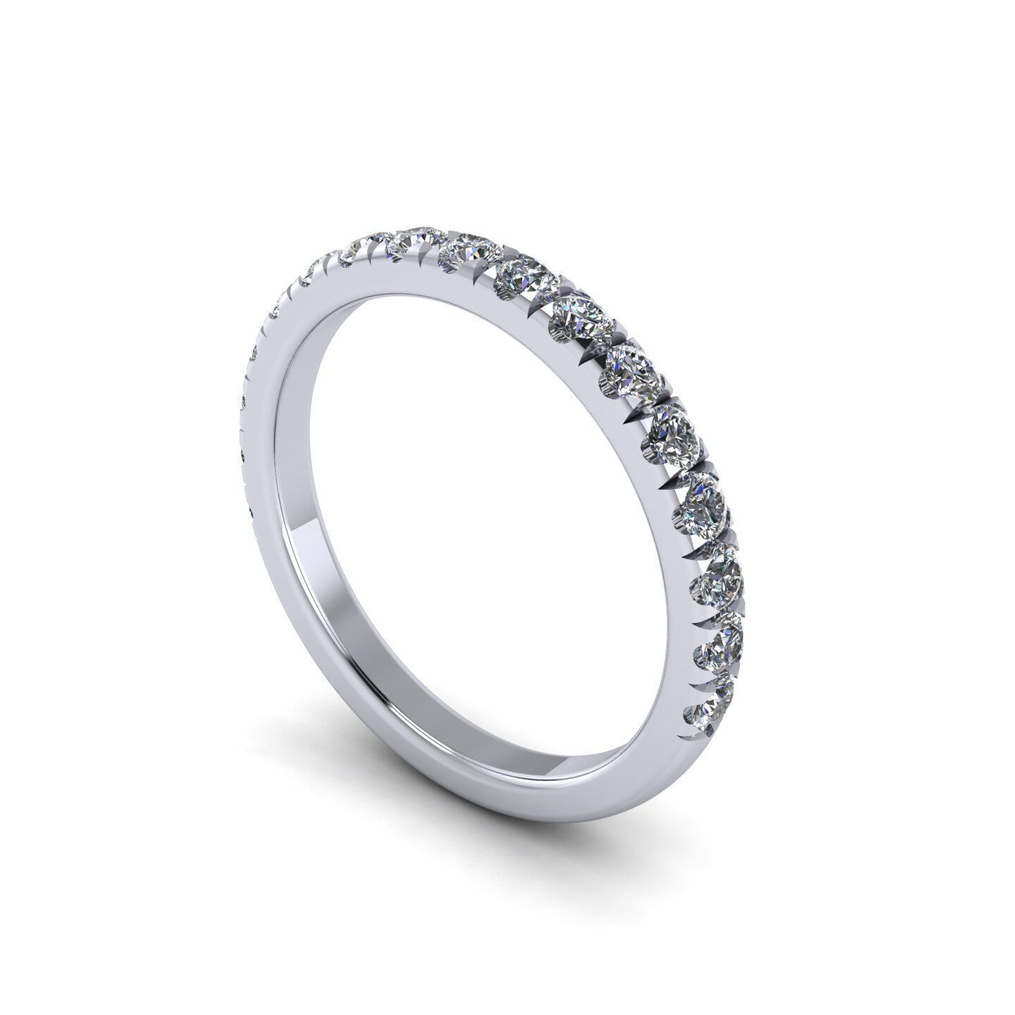Pear Wedding Ring Size 5 3D print model_4