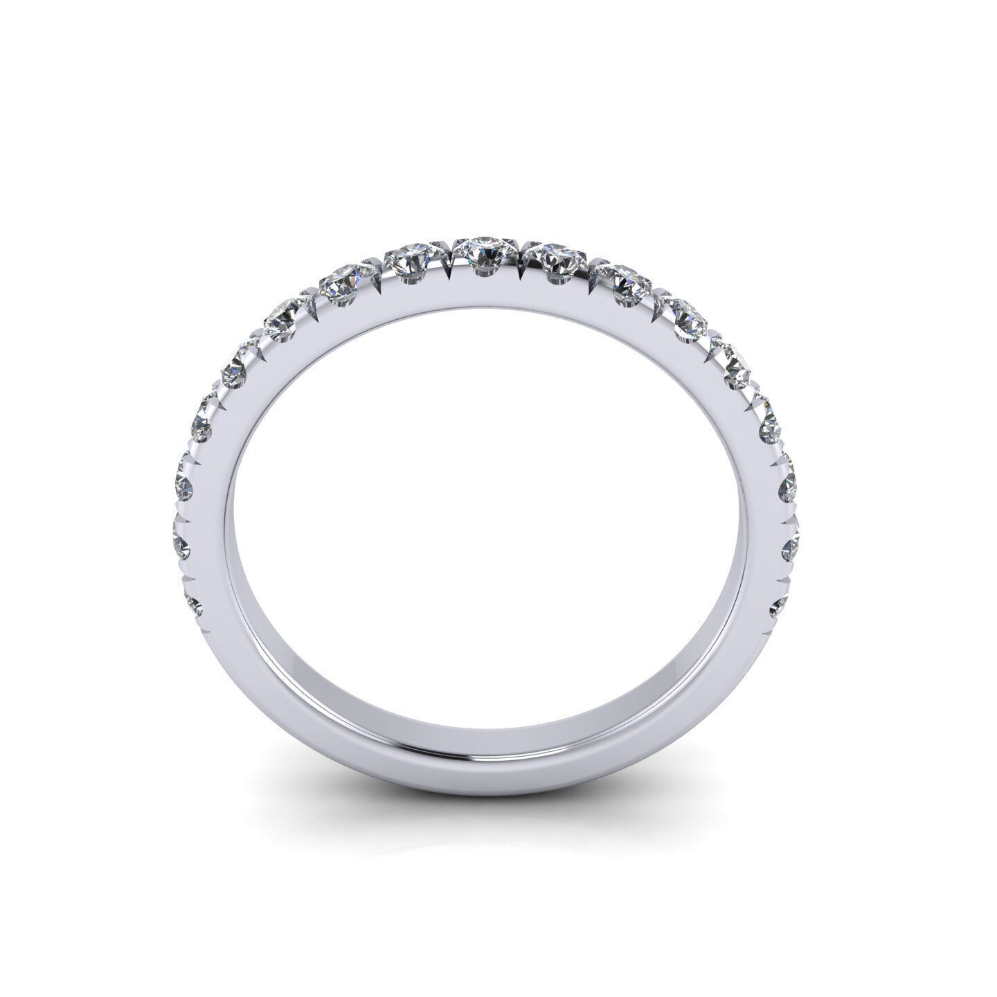 Pear Wedding Ring Size 5 3D print model_5