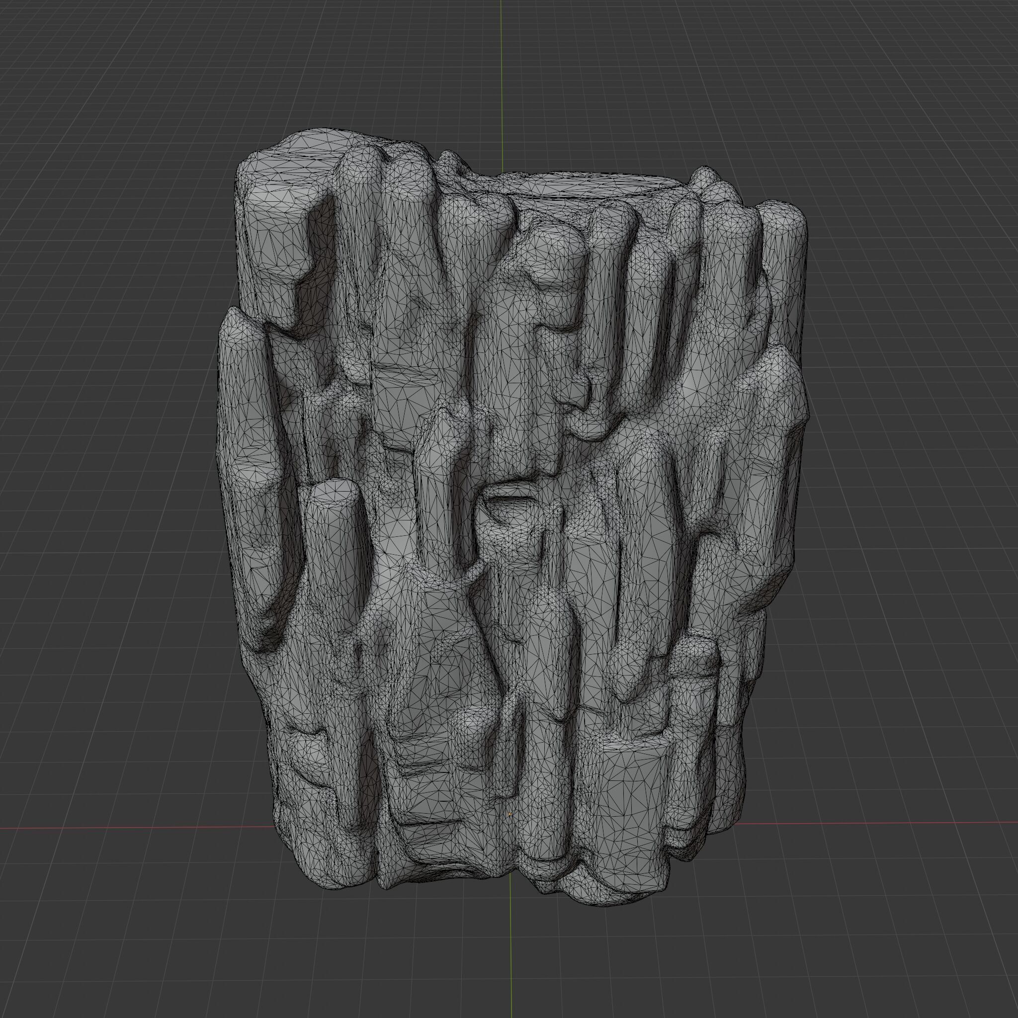 Rock 6 Low-poly 3D model_11