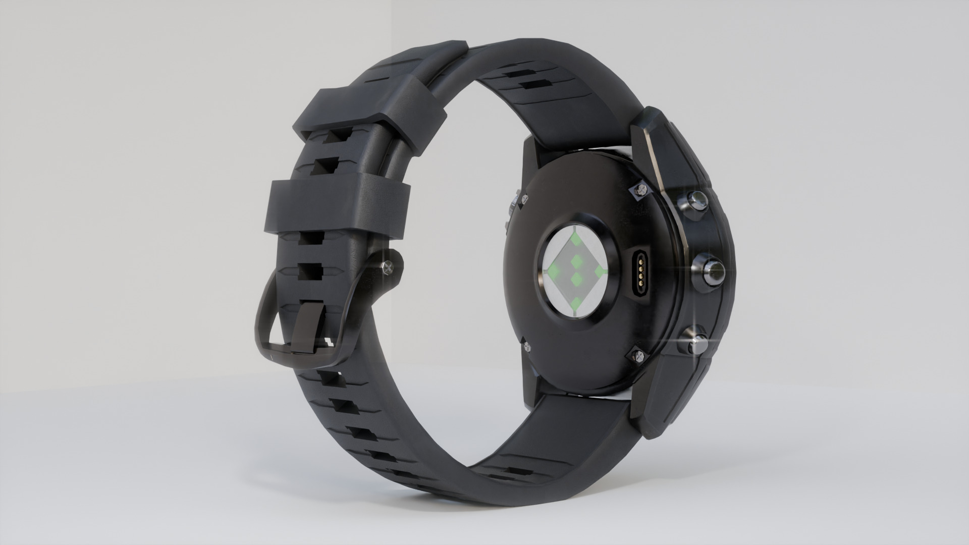 Garmin Fenix 7 Pro Style Smartwatch Exploded 3D Model Rip Off 3D model_5