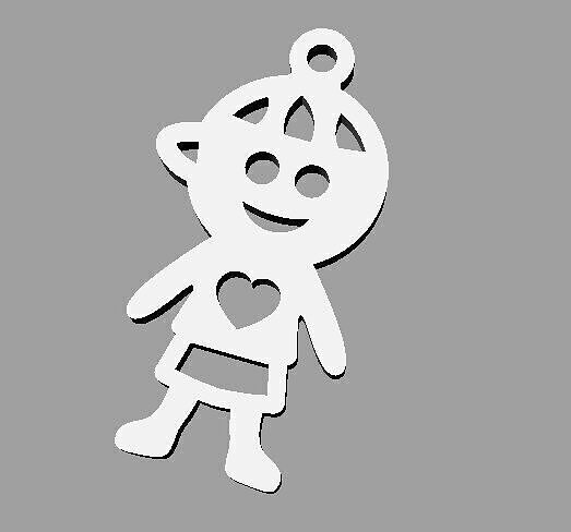 Boy Pendant 3D print model