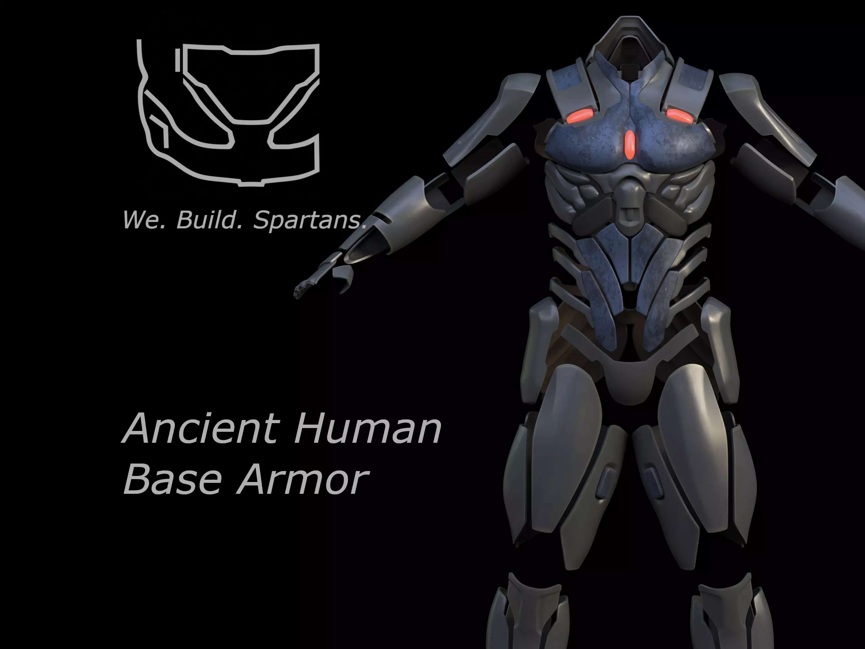 Ancient Human Combat Skin armor 3d print files 3D print model_0