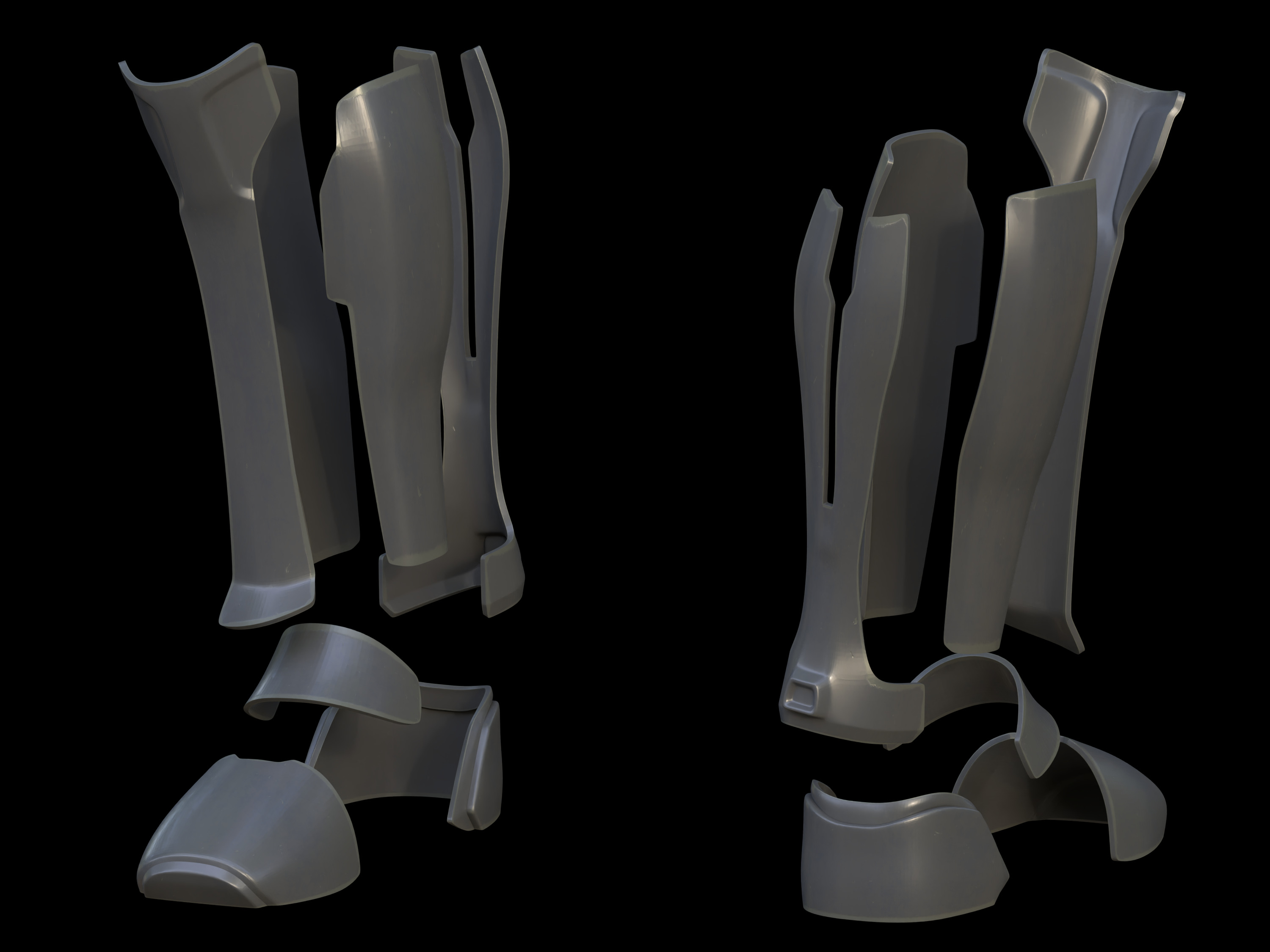 Ancient Human Combat Skin armor 3d print files 3D print model_6