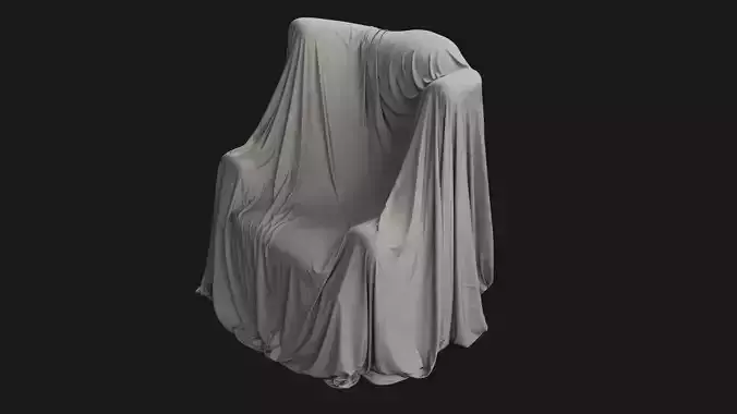 Covered Classic Armchair 02