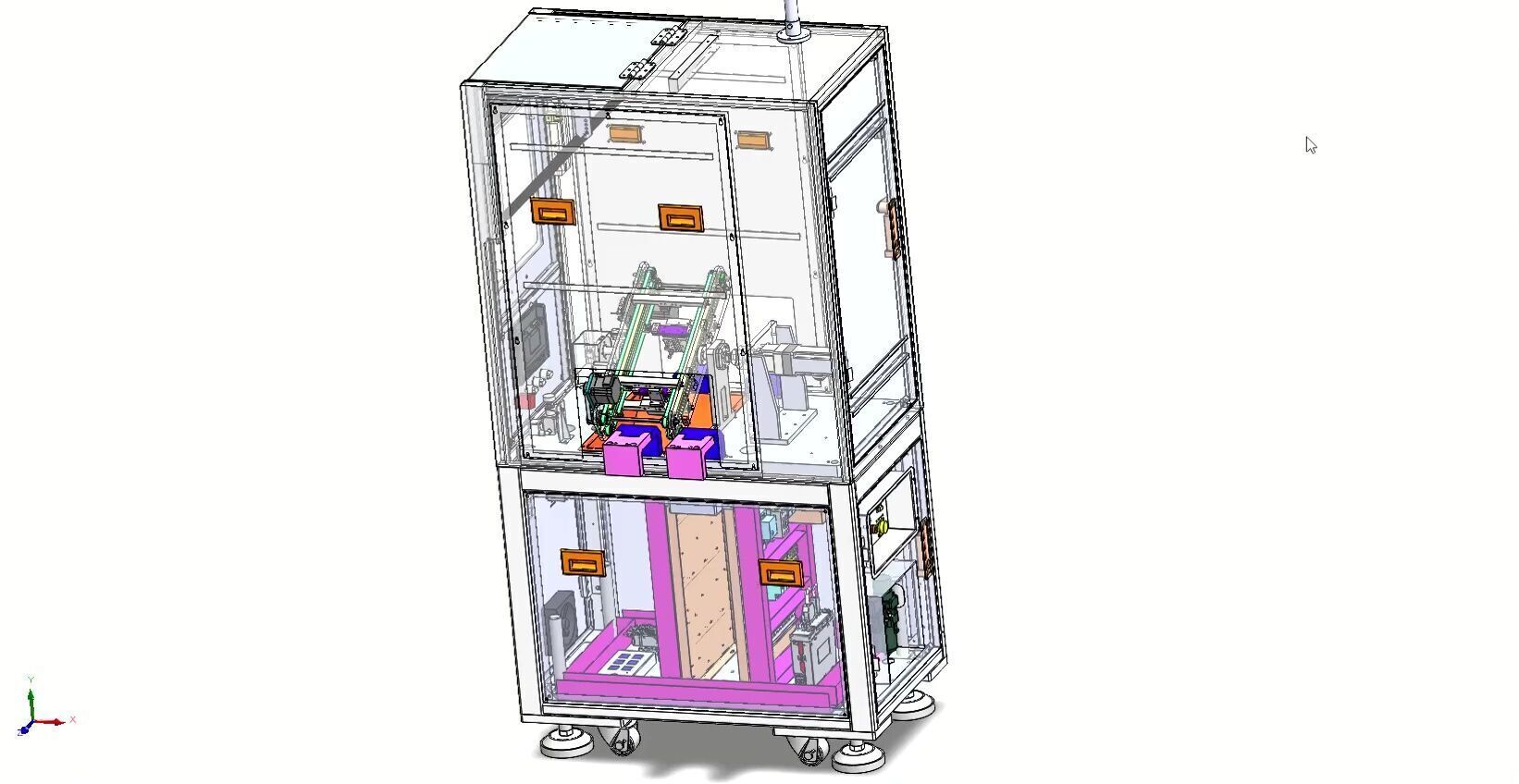 Automatic Motherboard Supplier Flip Machine for SMT Production 3D model_15