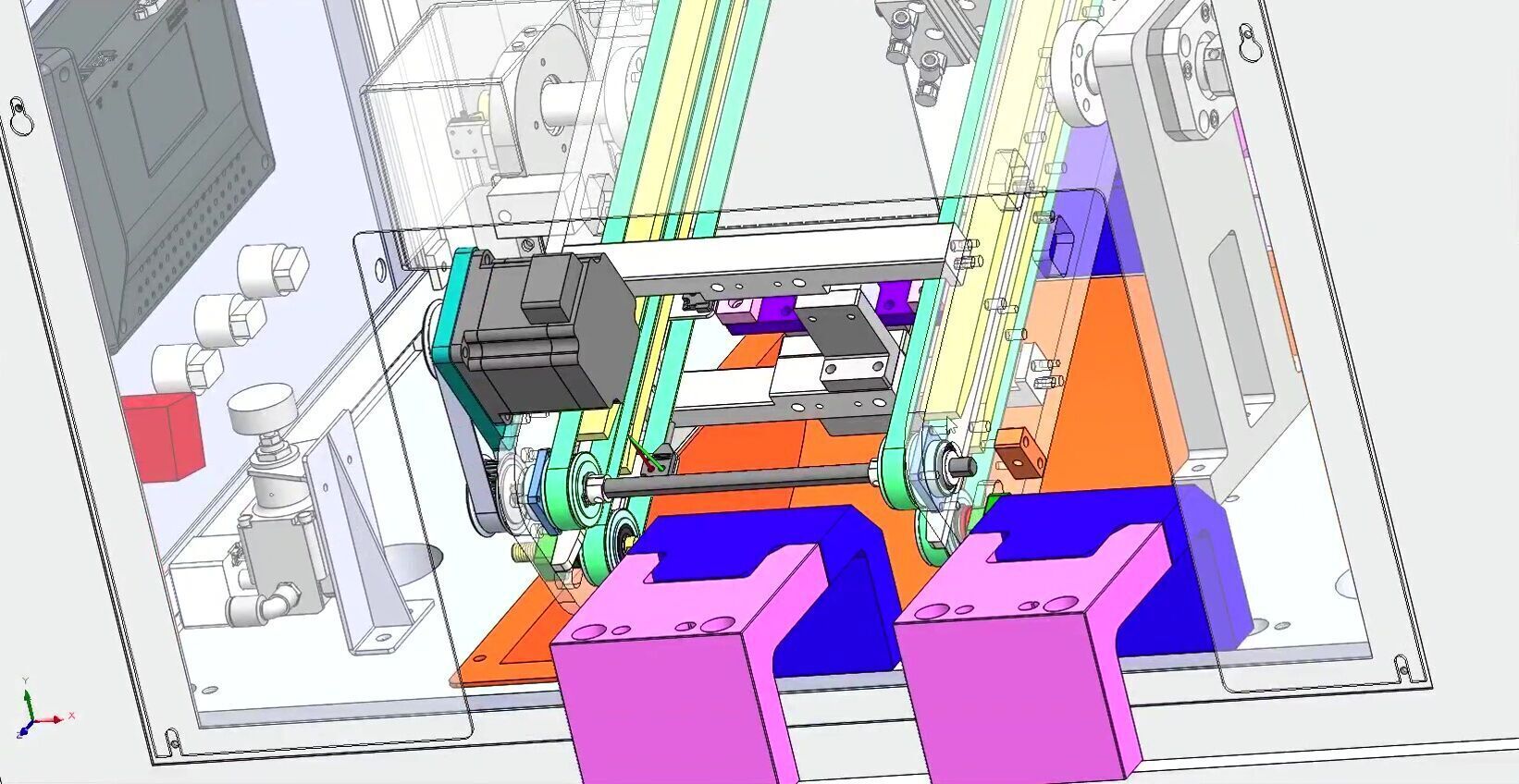 Automatic Motherboard Supplier Flip Machine for SMT Production 3D model_5