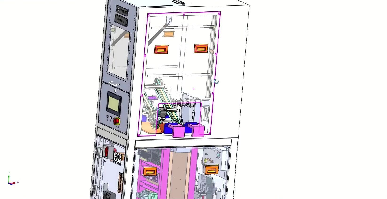 Automatic Motherboard Supplier Flip Machine for SMT Production 3D model_11