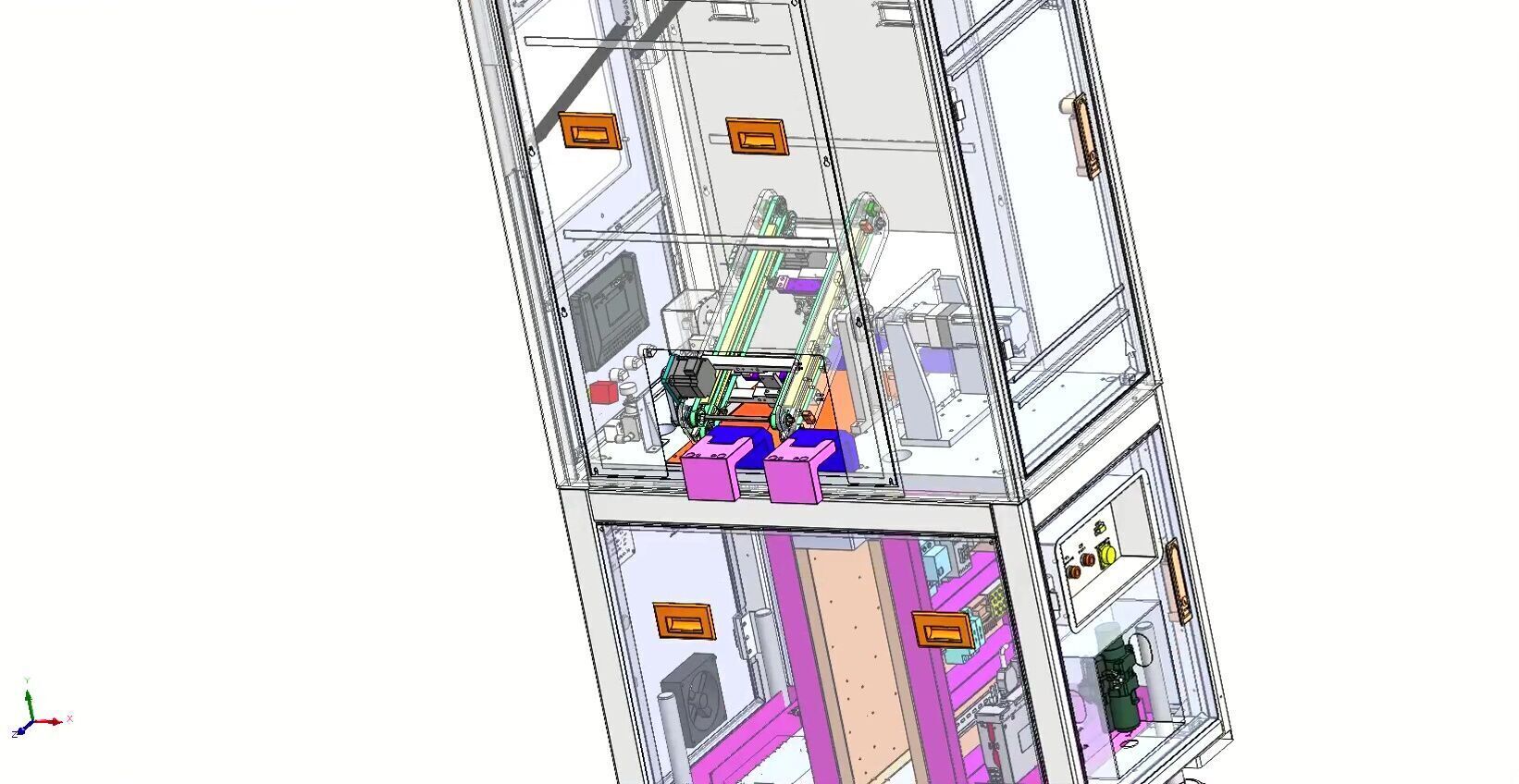 Automatic Motherboard Supplier Flip Machine for SMT Production 3D model_13