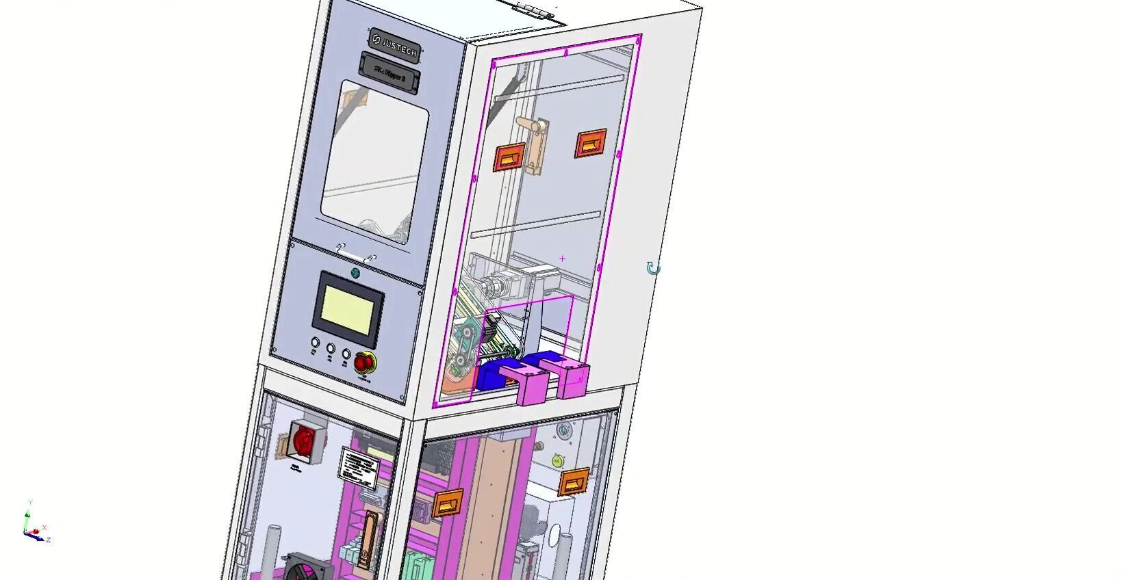 Automatic Motherboard Supplier Flip Machine for SMT Production 3D model_12