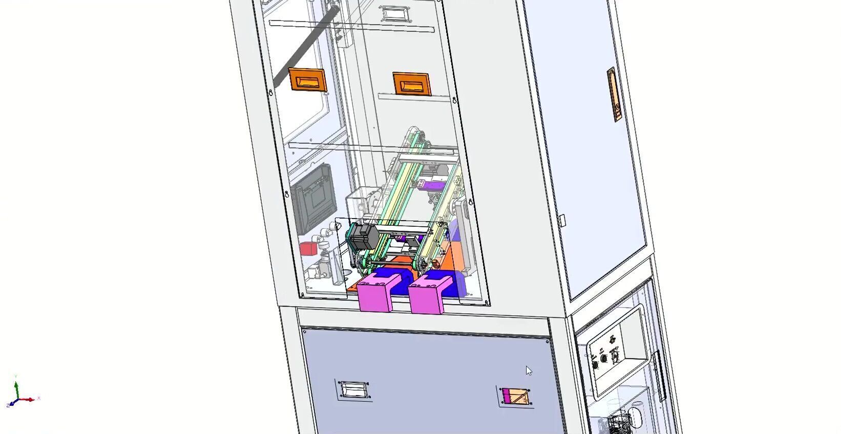 Automatic Motherboard Supplier Flip Machine for SMT Production 3D model_7