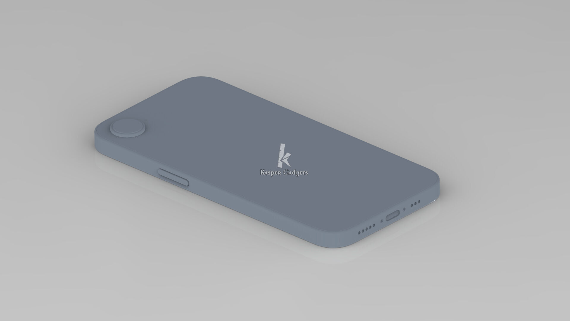 Apple iPhone 16e white black 2 colors 3D print model_7