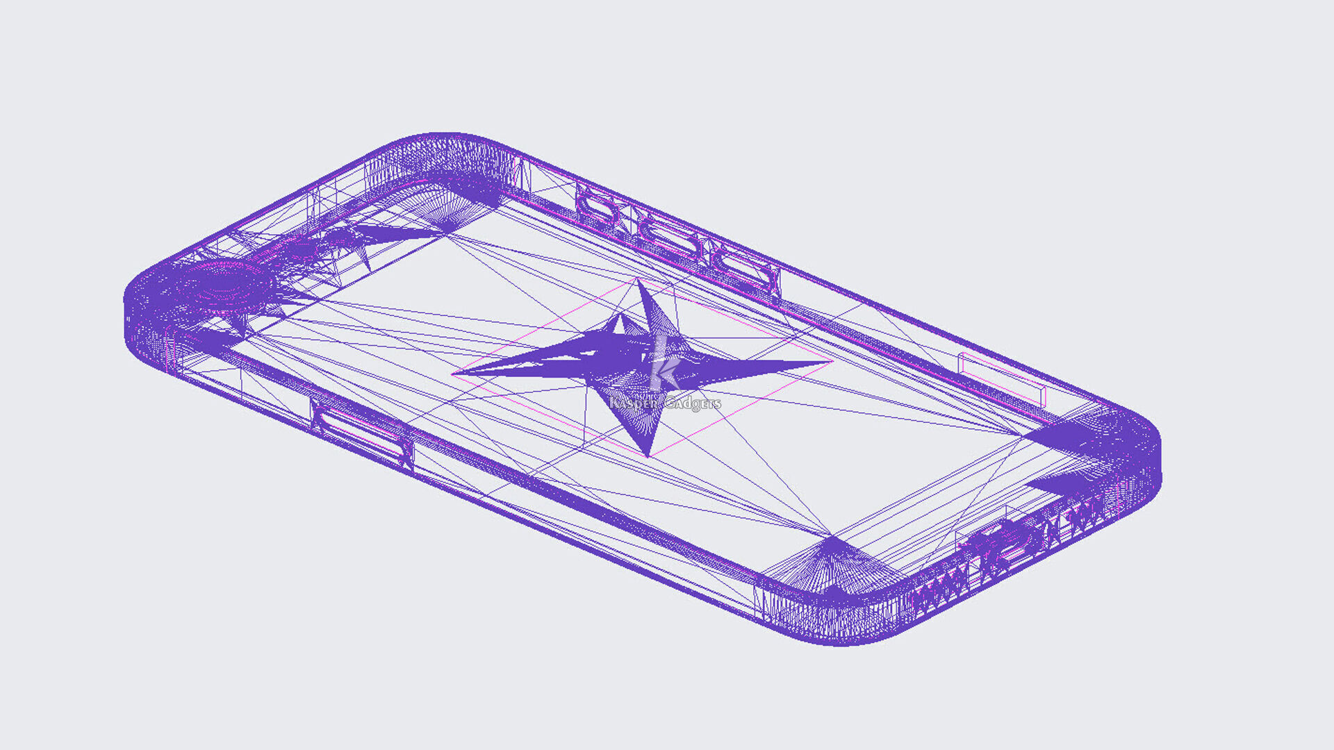 Apple iPhone 16e white black 2 colors 3D print model_10