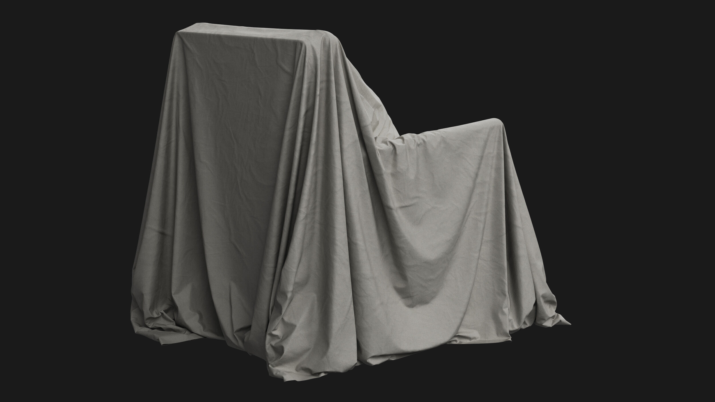 Covered Modern Armchair 01 3D model_5