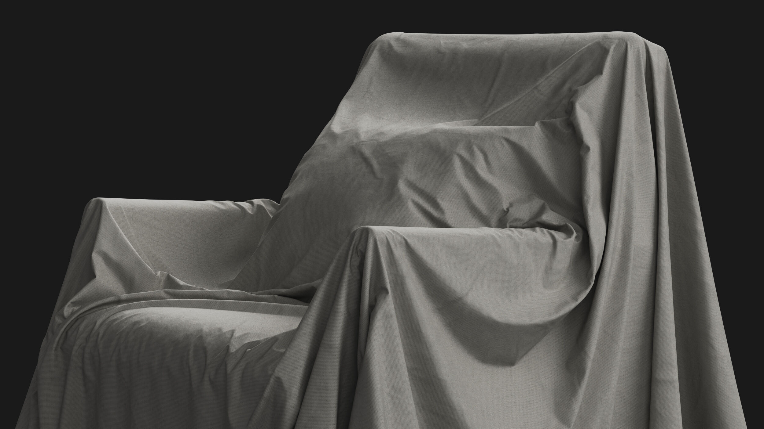 Covered Modern Armchair 01 3D model_6