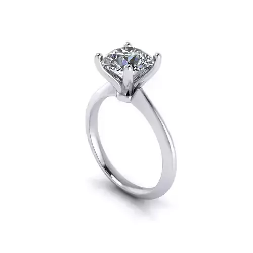 Tiffany Solitaire Woman Wedding Diamond Ring