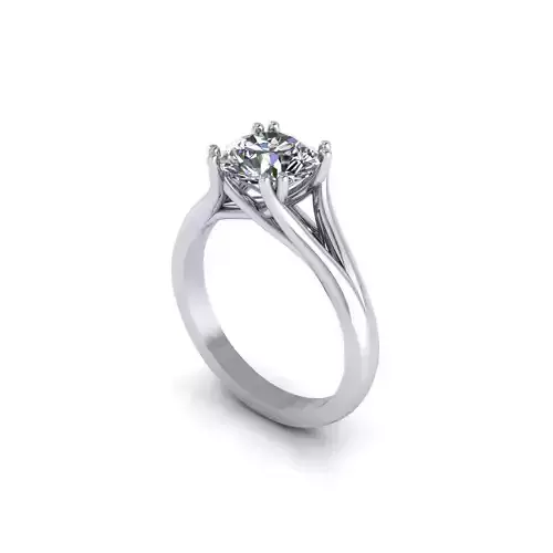 Woman Twist Love Engagement Ring 