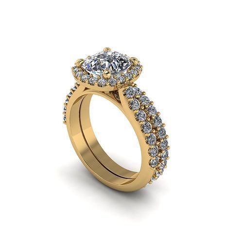 Tension Woman Wedding Ring WB 3D print model