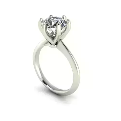 Tiffany Solitaire Diamond Ring