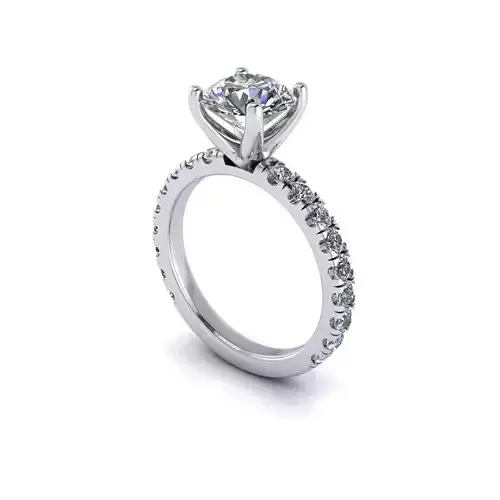 Pav Engagement Ring Set V2