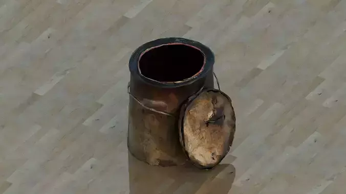 Rustic paint can