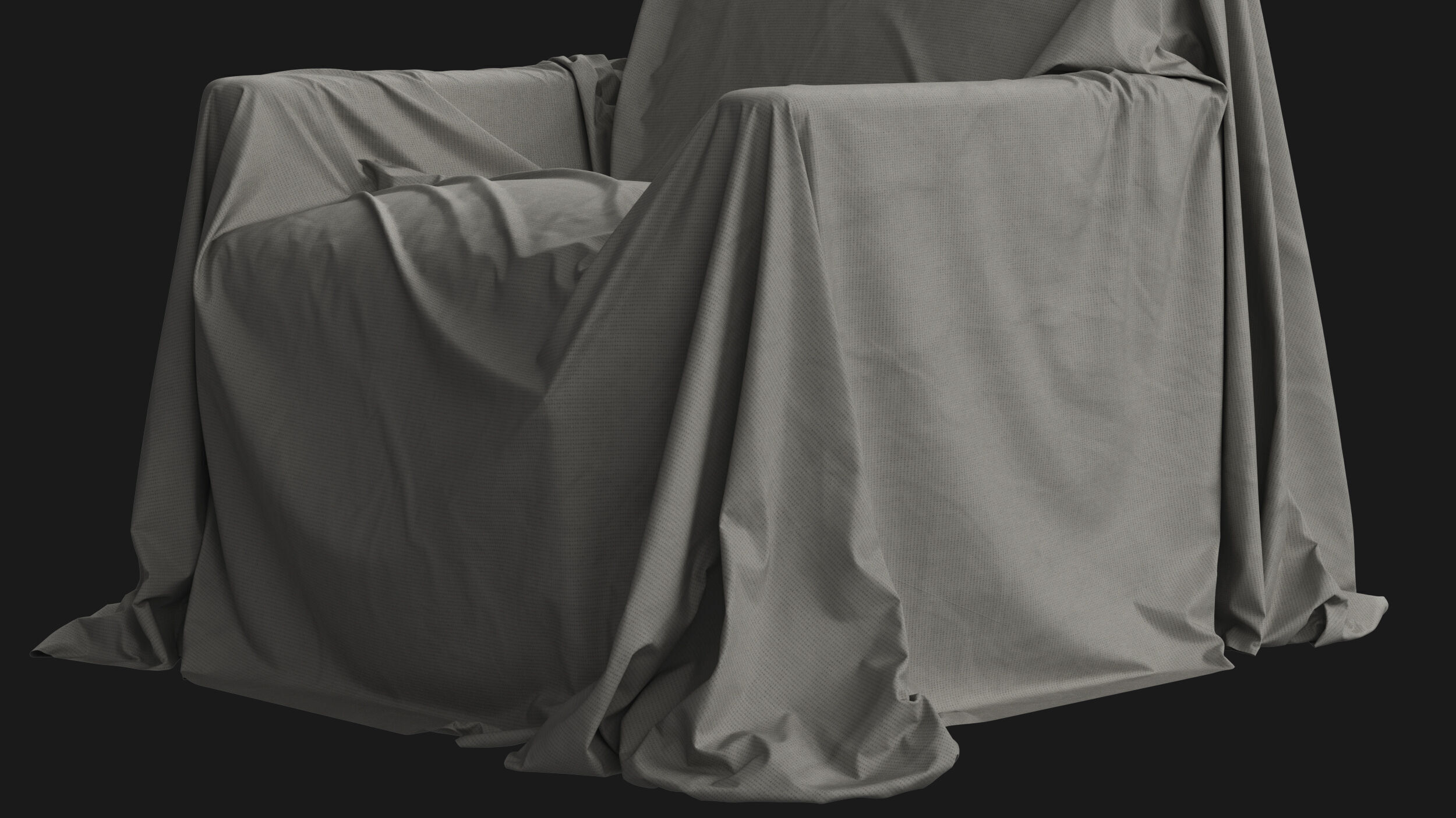 Covered Modern Armchair 02 3D model_7