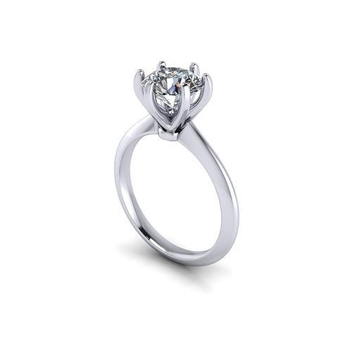 Tiffany Engagement Ring 3D print model