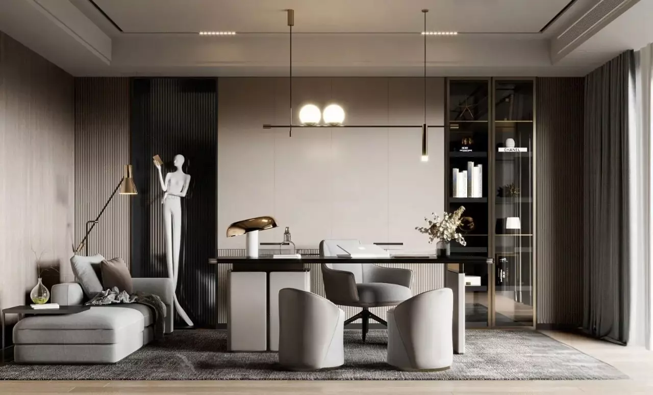 Study Room 3D Scene Office 3D model