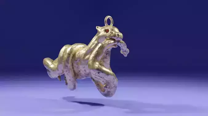 MUNGUS SNAKE FIGHTING PENDENT