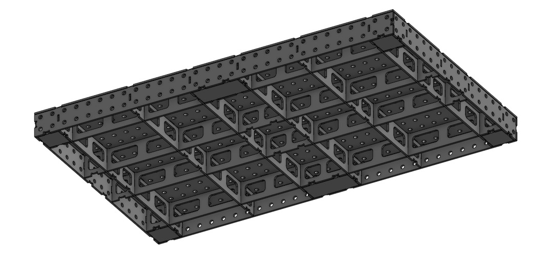 36x60x4in DIY fabrication table 3D model_1