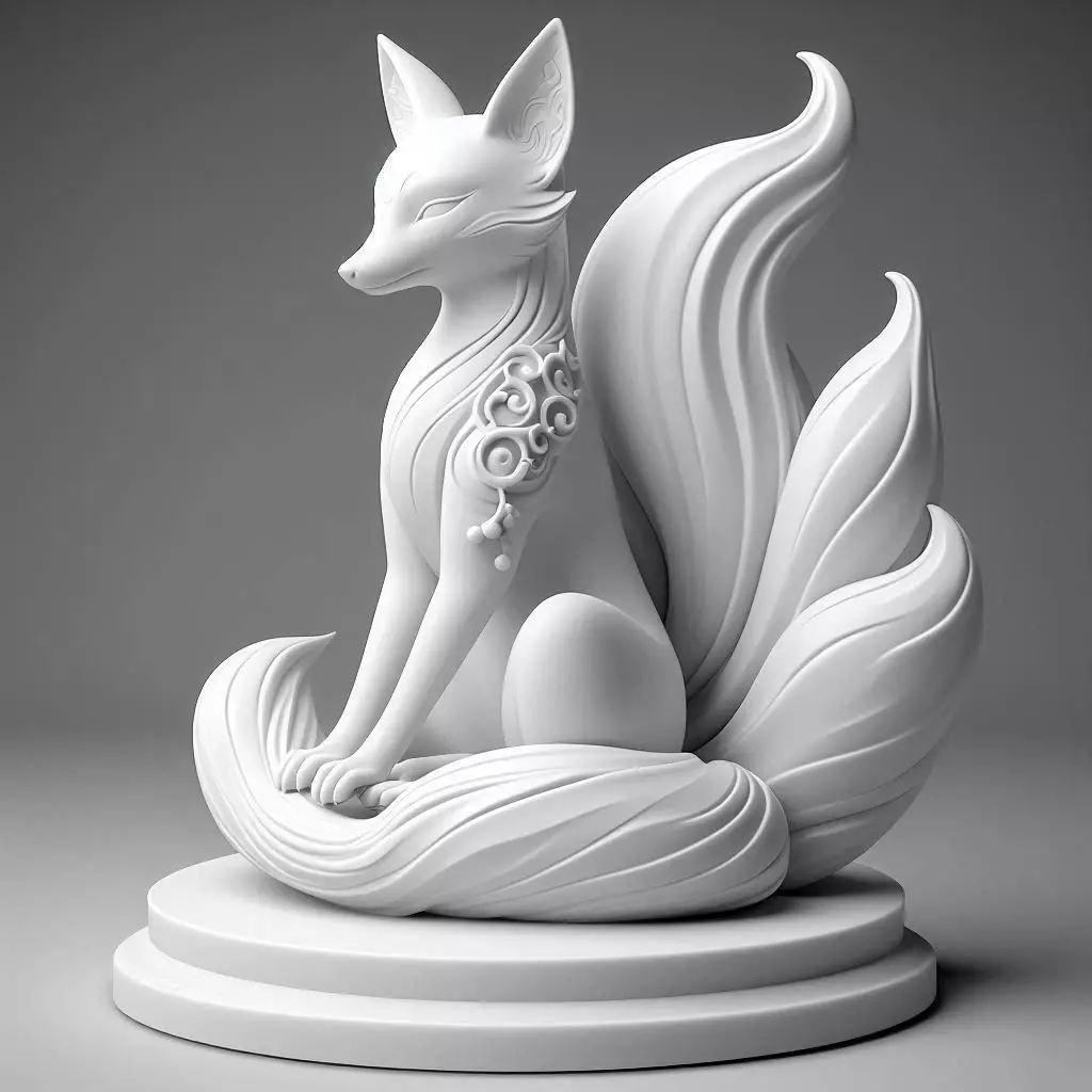92 Fox Spirit in Pu Song Ling Style 3D print model_0