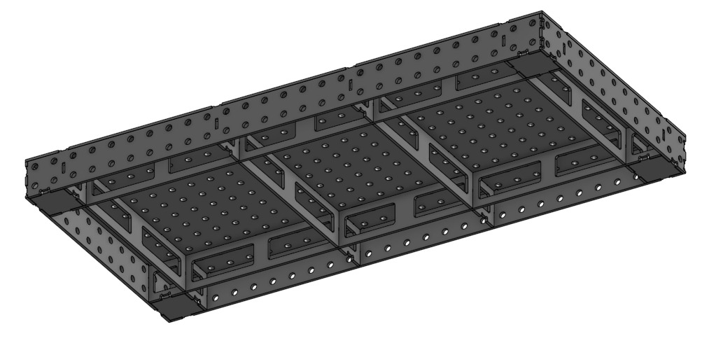 26x54x4in DIY fabrication table 3D model_1