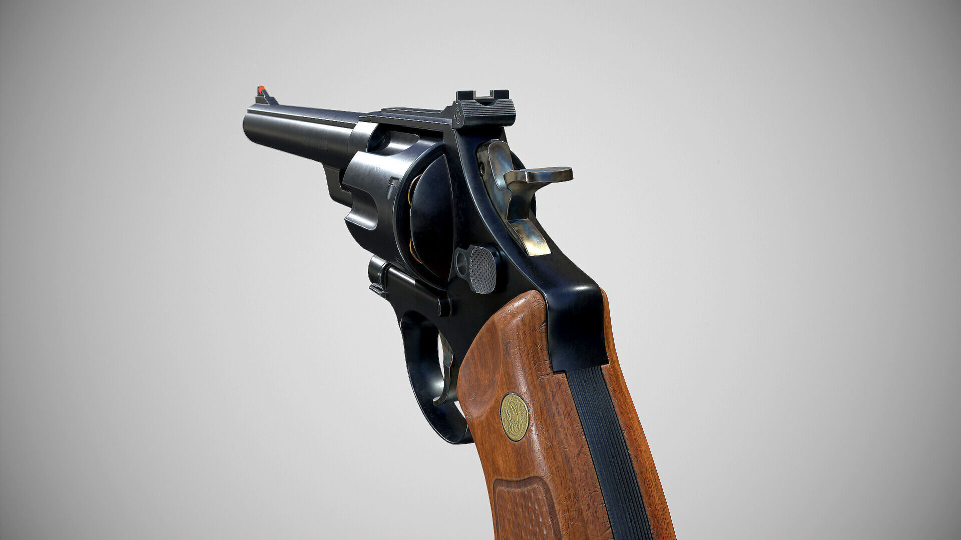 Smith Wesson Model 29 Low-poly 3D model_5