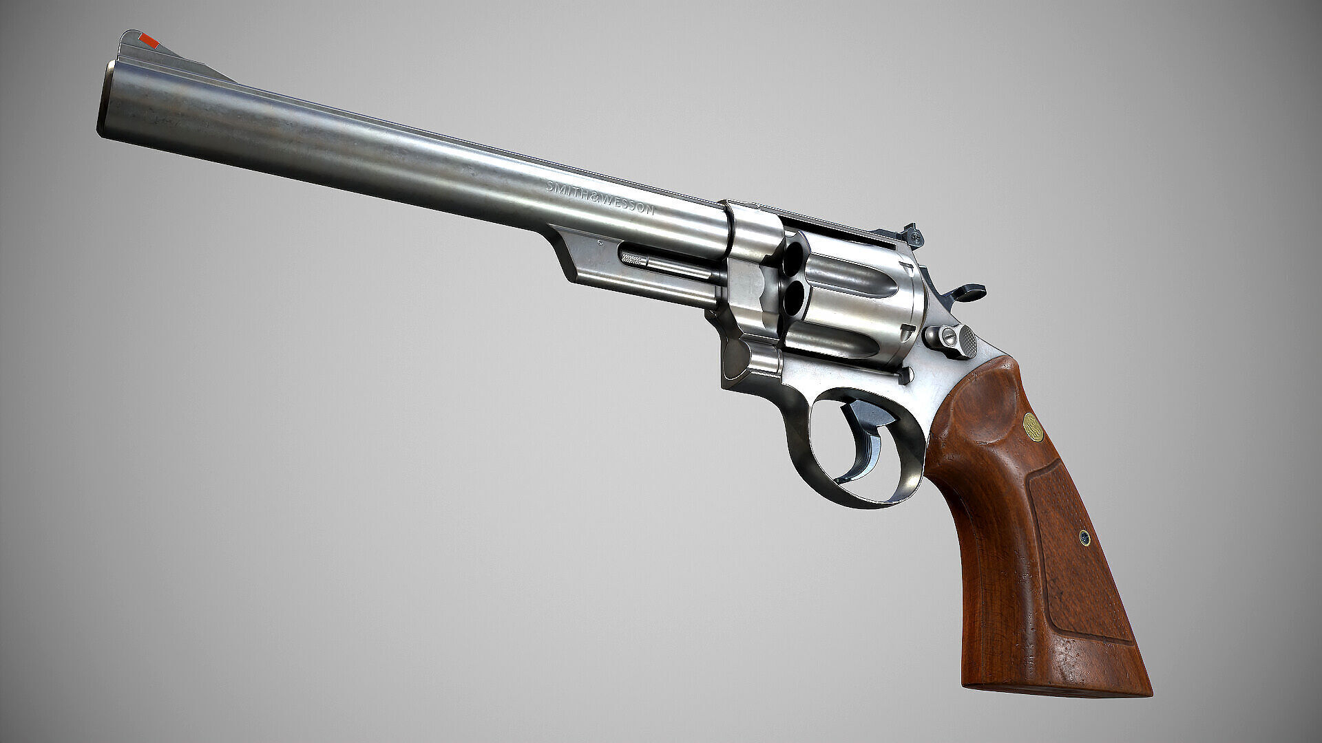 Smith Wesson Model 29 Low-poly 3D model_8