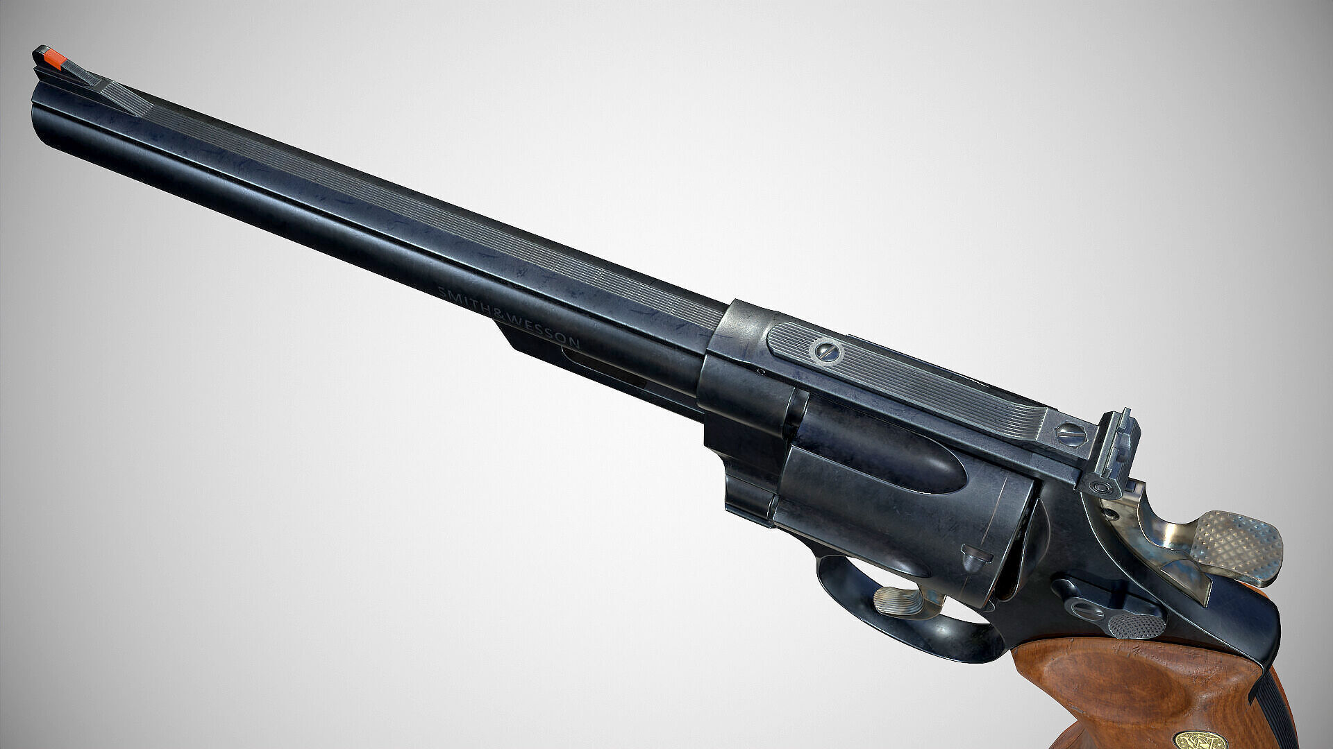 Smith Wesson Model 29 Low-poly 3D model_4