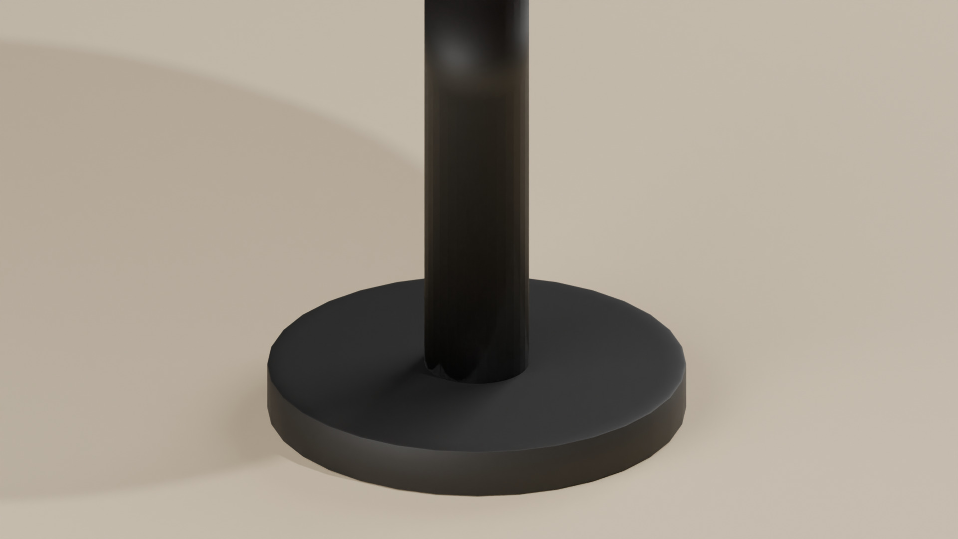 Classic Round Table Low-poly 3D model_6