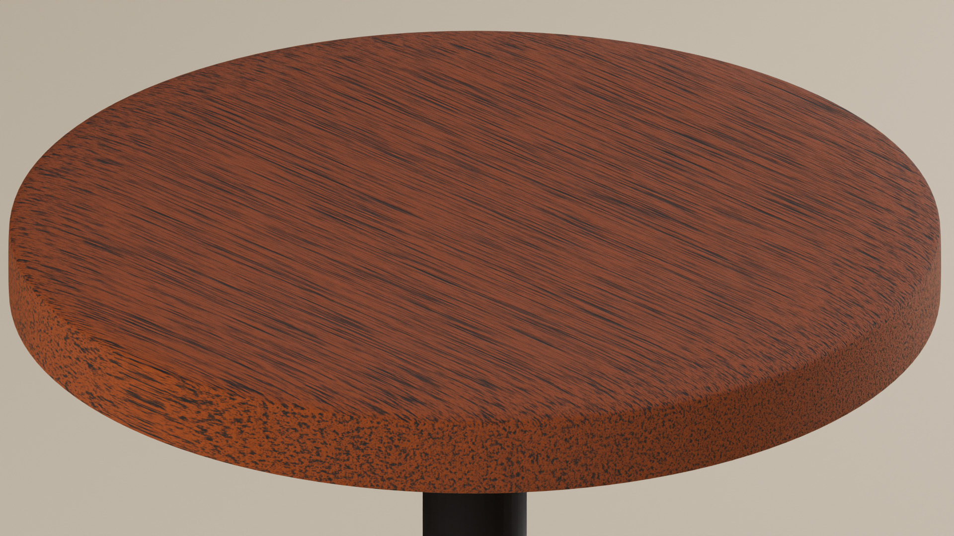 Classic Round Table Low-poly 3D model_4