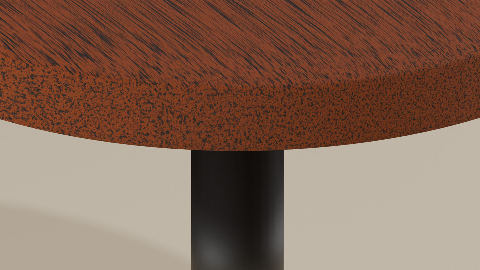 Classic Round Table Low-poly 3D model_9