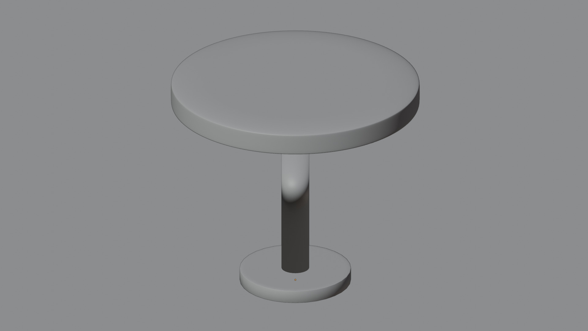 Classic Round Table Low-poly 3D model_2