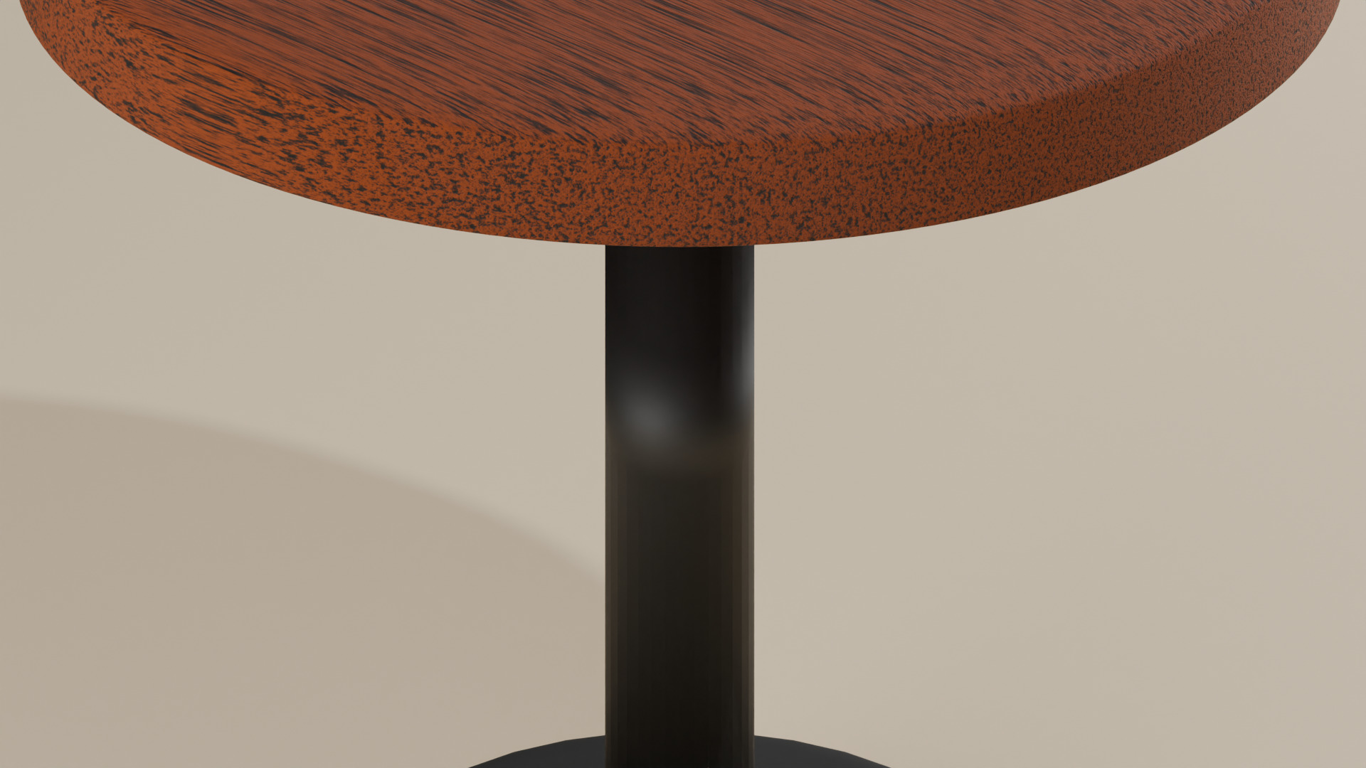 Classic Round Table Low-poly 3D model_5