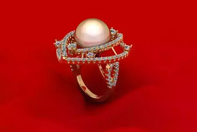 Pear Fashion Wedding Ring TH71