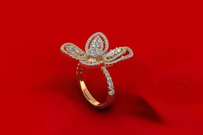 Butterfly Diamond Ring TH59