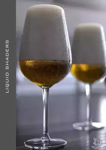 Shaders for VrayforC4D - Bundle 03 Liquid 3D model