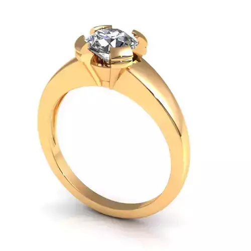 Solitaire Wedding Ring R-A0355