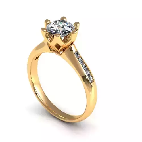 Tiffany Solitaire Woman Wedding Ring R-A0324