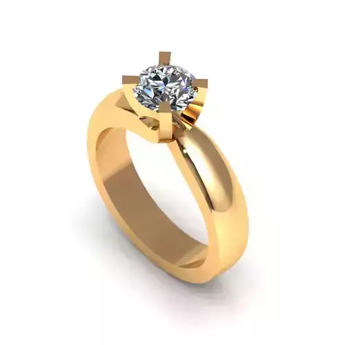 Solitaire Wedding Ring R-A0202