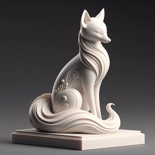 95  Fox Spirit in Pu Song Ling Style 3D print model