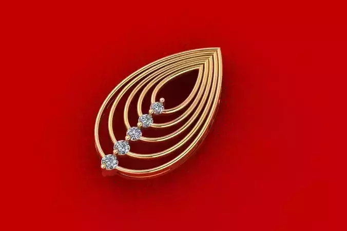 Pear Pendant PPD-103 DIA